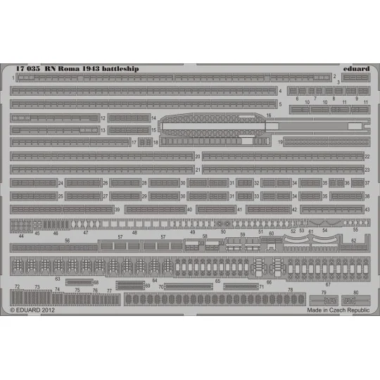 RN Roma 1943 battleship for Trumpeter, 1/700 - Eduard Accessories 1... RN Roma 1943 battleship for Trumpeter, 1/700 - Eduard Accessories 1...