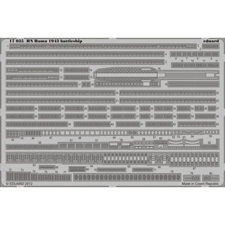 RN Roma 1943 battleship for Trumpeter, 1/700 - Eduard Accessories 1...