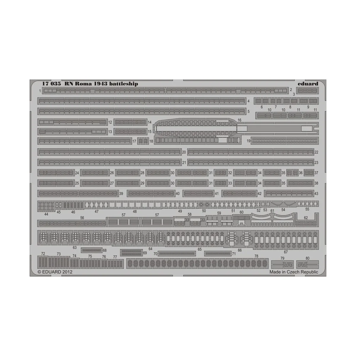 RN Roma 1943 battleship for Trumpeter - Eduard Accessories 17035