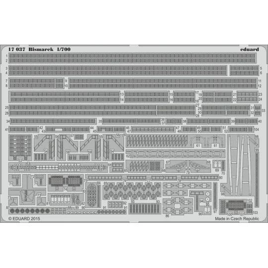 Bismarck 1/700 STEEL for Revell - Eduard Accessories 17037