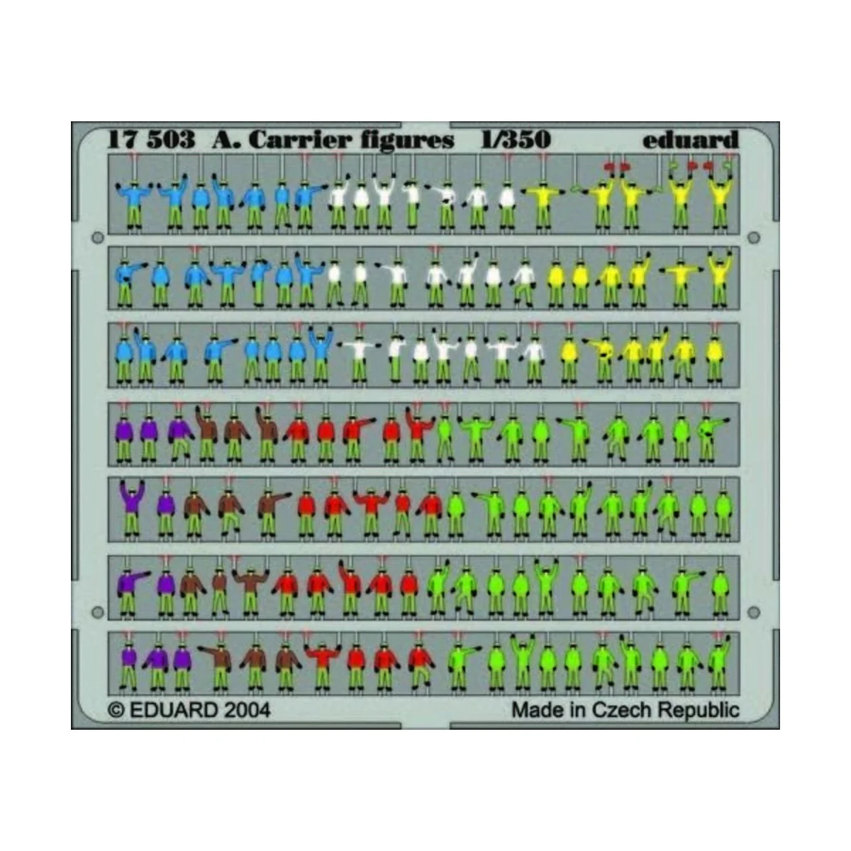 Flugzeugträger Personal Figuren bemalt Fotoätzsatz - Eduard Accesso...