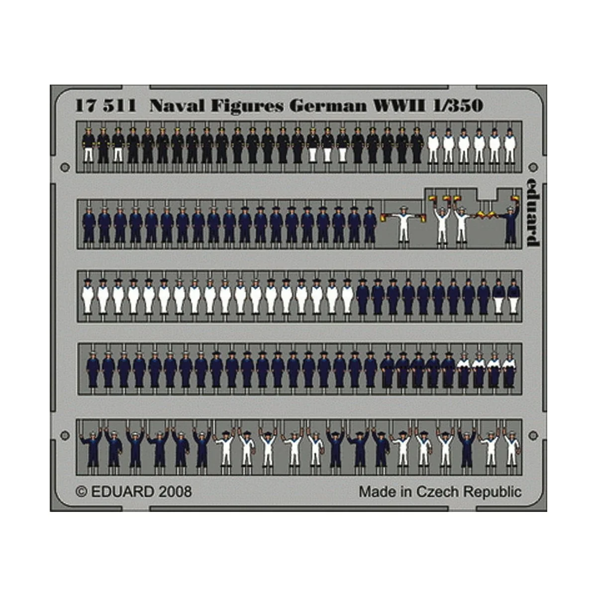 Naval Figures German WWII, 1/350 - Eduard Accessories 17511 Naval Figures German WWII, 1/350 - Eduard Accessories 17511