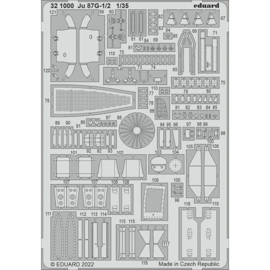 Ju 87G-1/2 for BORDER MODEL - Eduard Accessories 321000