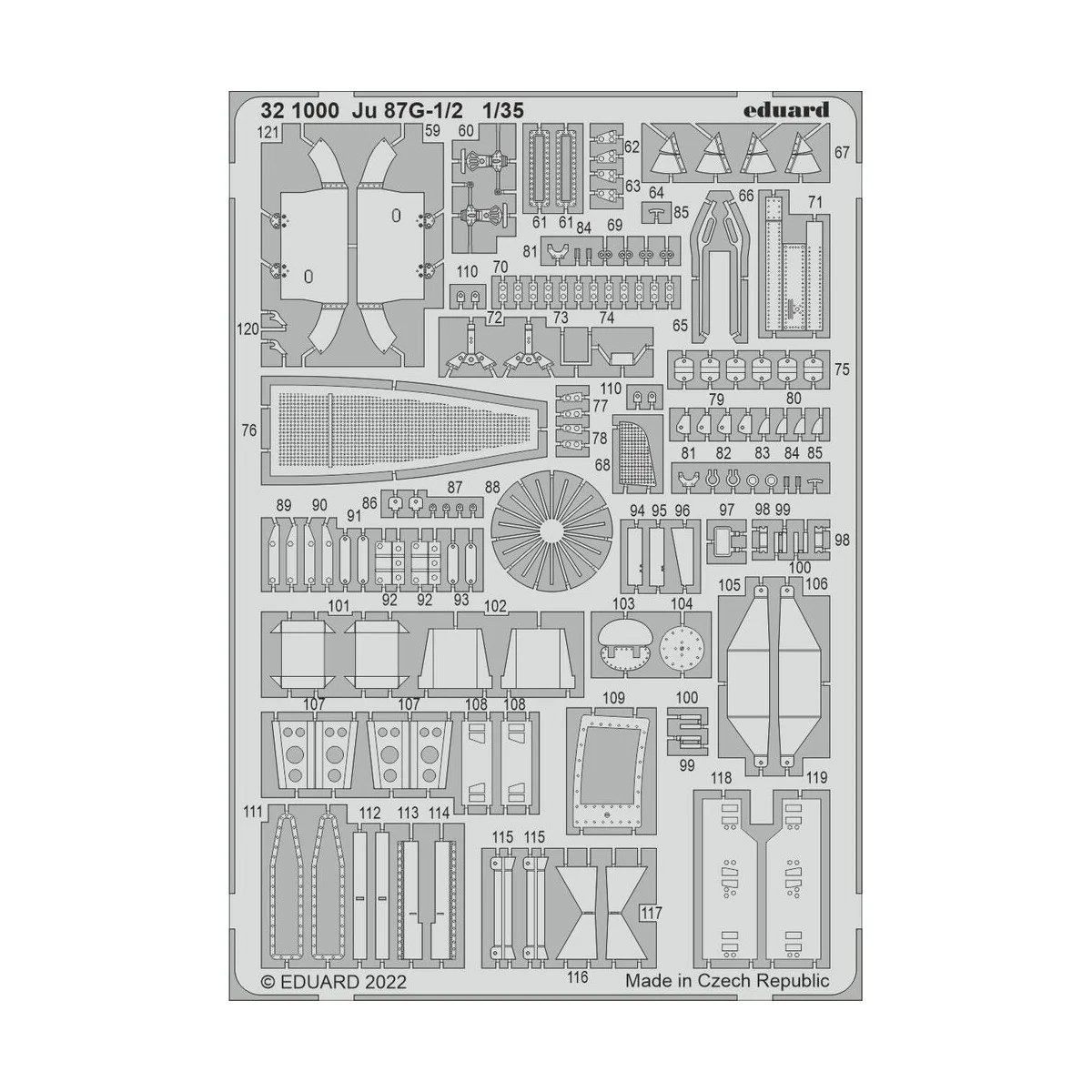 Ju 87G-1/2 for BORDER MODEL - Eduard Accessories 321000