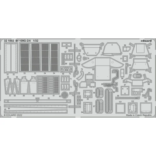 Bf 109G-2/4 for REVELL, 1/32 - Eduard Accessories 321002