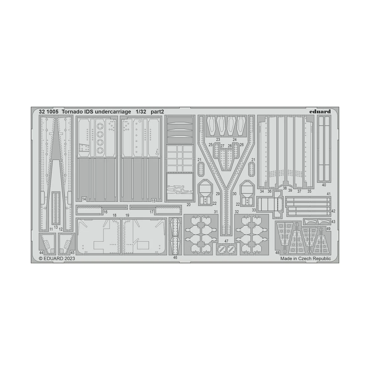 Tornado IDS undercarriage for ITALERI, 1/32 - Eduard Accessories 32...