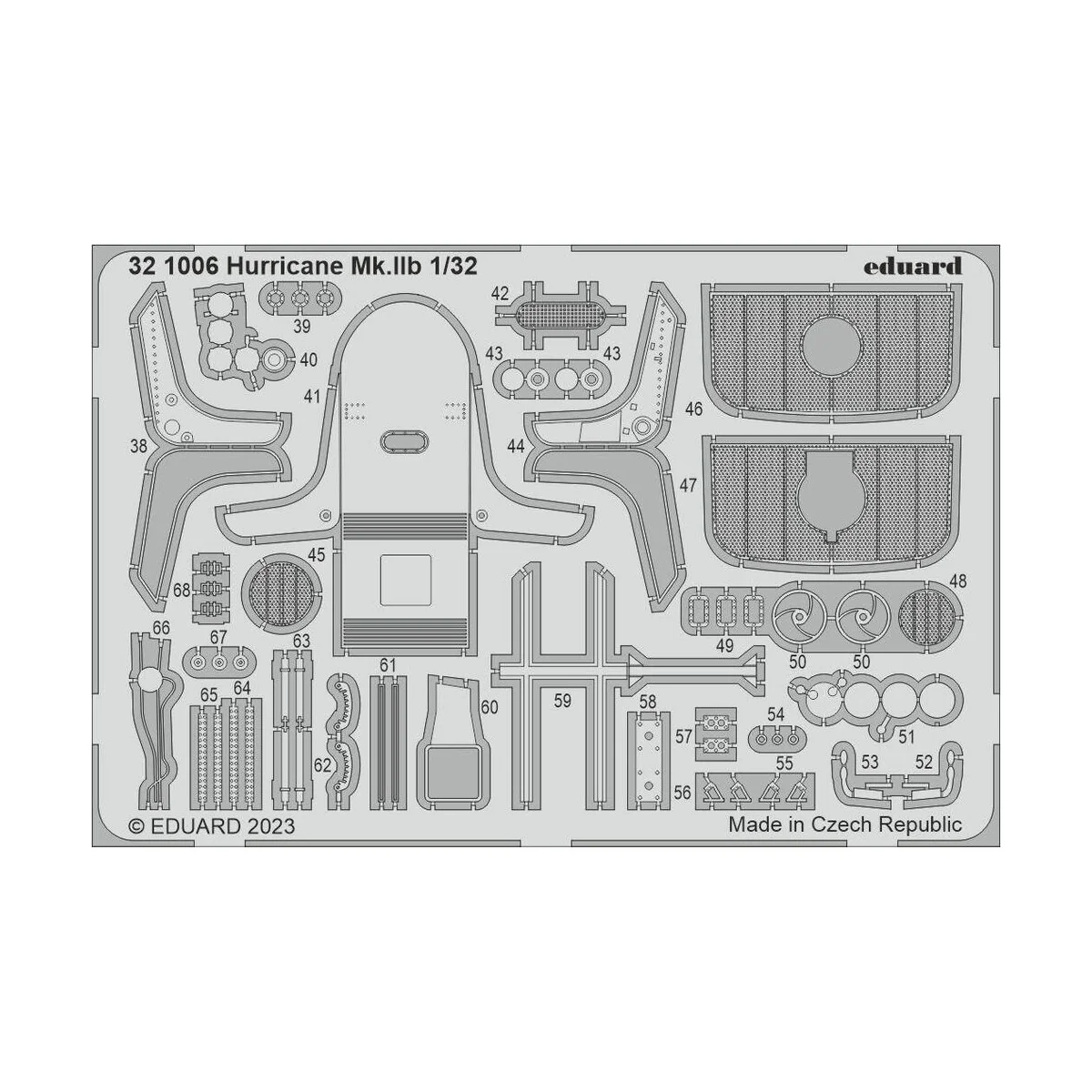 Hurricane Mk.IIb 1/32 REVELL, 1/32 - Eduard Accessories 321006