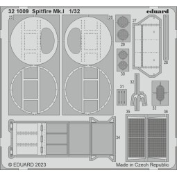Spitfire Mk.I 1/32 KOTARE, 1/32 - Eduard Accessories 321009