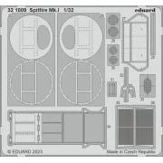 Spitfire Mk.I 1/32 KOTARE - Eduard Accessories 321009