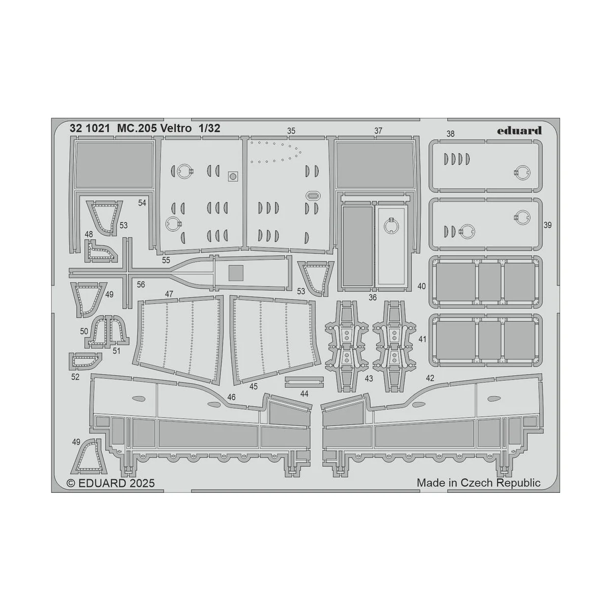 MC.205 Veltro ITALERI - Eduard Accessories 321021