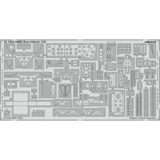 A6M2 Zero interior TAMIYA, 1/32 - Eduard Accessories 321024 A6M2 Zero interior TAMIYA, 1/32 - Eduard Accessories 321024