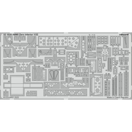 A6M5 Zero interior TAMIYA - Eduard Accessories 321025