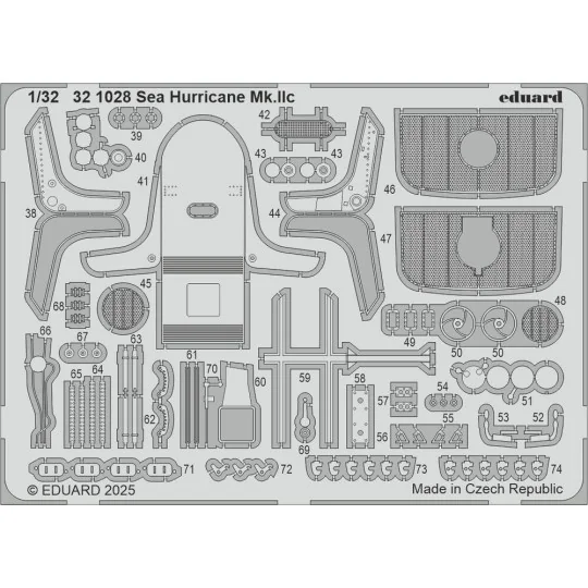Sea Hurricane Mk.Iic for Revell, 1/32 - Eduard Accessories 321028