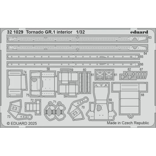 Tornado GR.1 interior for Italeri, 1/32 - Eduard Accessories 321029