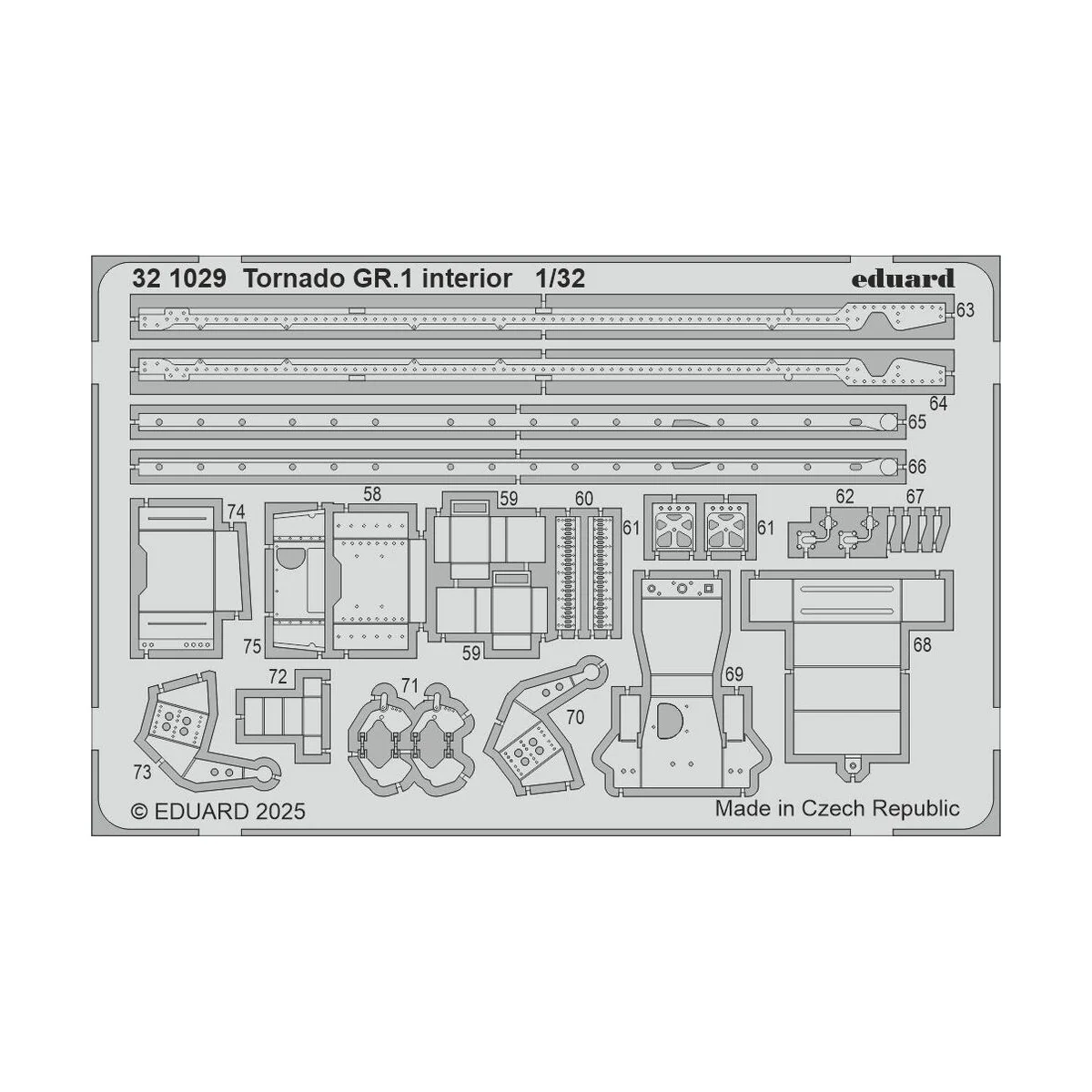 Tornado GR.1 interior for Italeri - Eduard Accessories 321029