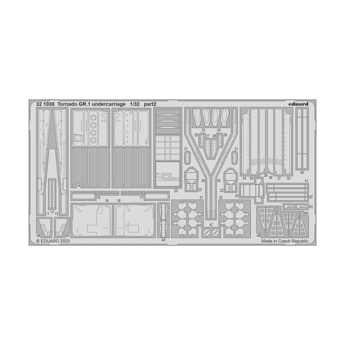 Tornado GR.1 undercarriage for Italeri - Eduard Accessories 321030