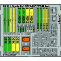 Seatbelts USAF & USN WW II, 1/24 - Eduard Accessories 23001