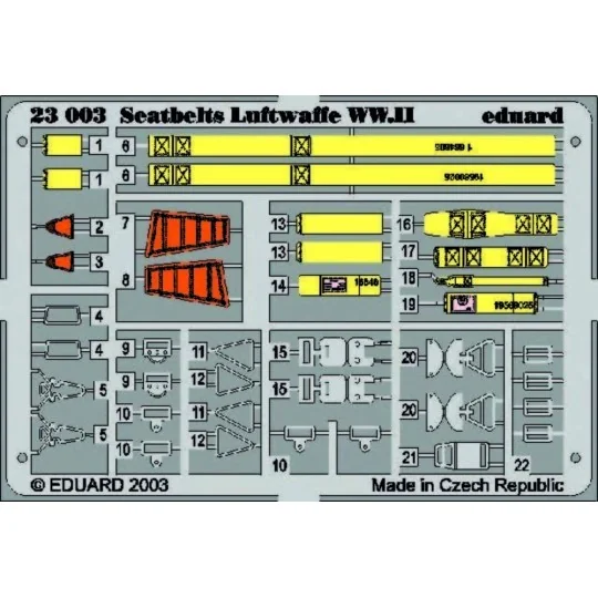 Luftwaffe WW.II, 1/24 - Eduard Accessories 23003 Luftwaffe WW.II, 1/24 - Eduard Accessories 23003