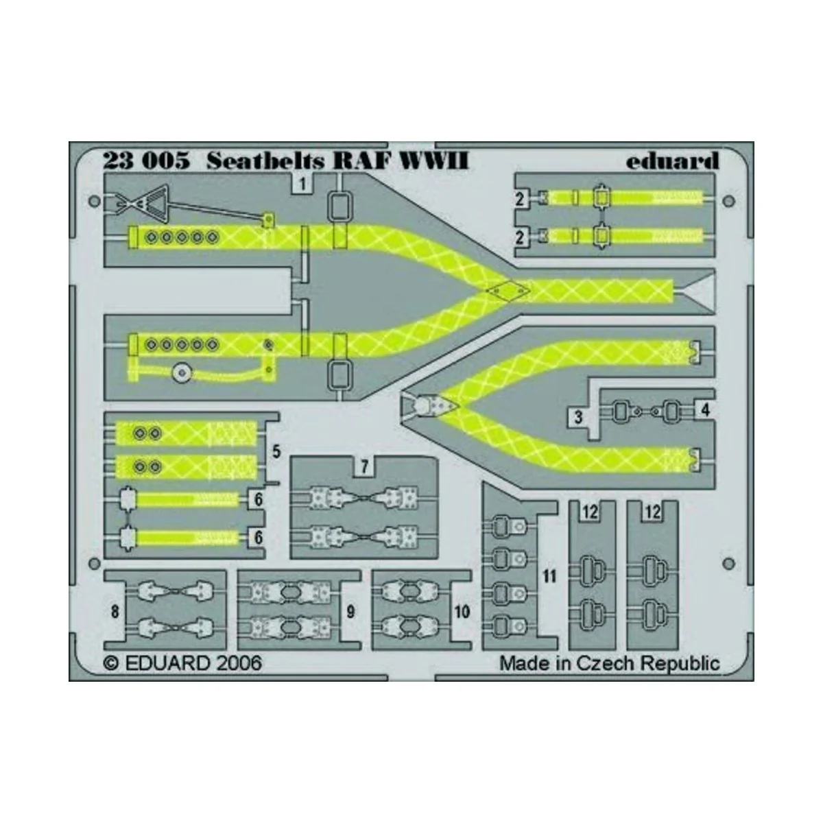 Seatbelts RAF WWII, 1/24 - Eduard Accessories 23005 Seatbelts RAF WWII, 1/24 - Eduard Accessories 23005