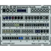Bf 109 instruments bezels, 1/24 - Eduard Accessories 23014