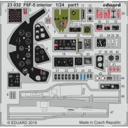 F6F-5 interior for Airfix, 1/24 - Eduard Accessories 23032