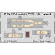 F6F-5 seatbelts STEEL for Airfix, 1/24 - Eduard Accessories 23034