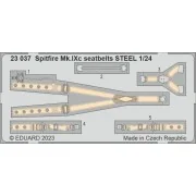 Spitfire Mk.IXc seatbelts STEEL 1/24 AIRFIX - Eduard Accessories 23037