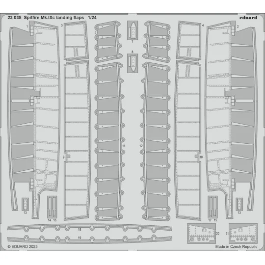Spitfire Mk.IXc landing flaps 1/24 AIRFIX - Eduard Accessories 23038