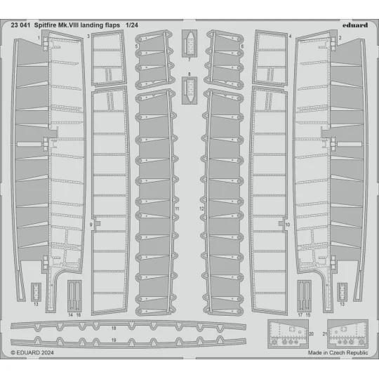 Spitfire Mk.VIII landing flaps AIRFIX - Eduard Accessories 23041
