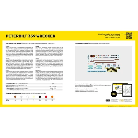 STARTER KIT Peterbilt 359 Wrecker - Heller 56794
