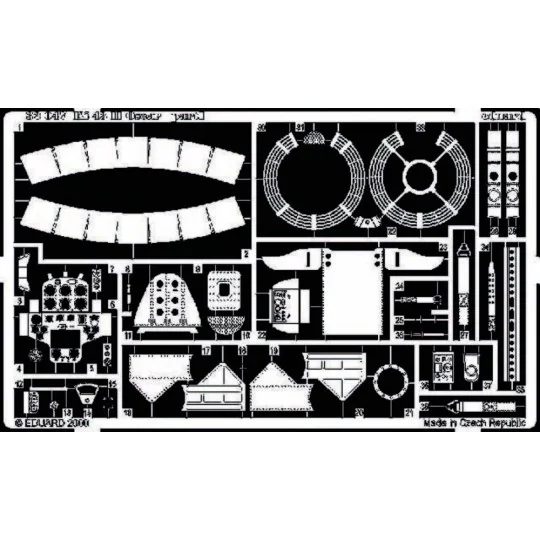 Ki-43 II Oscar für Hasegawa Bausatz, 1/32 - Eduard Accessories 32047