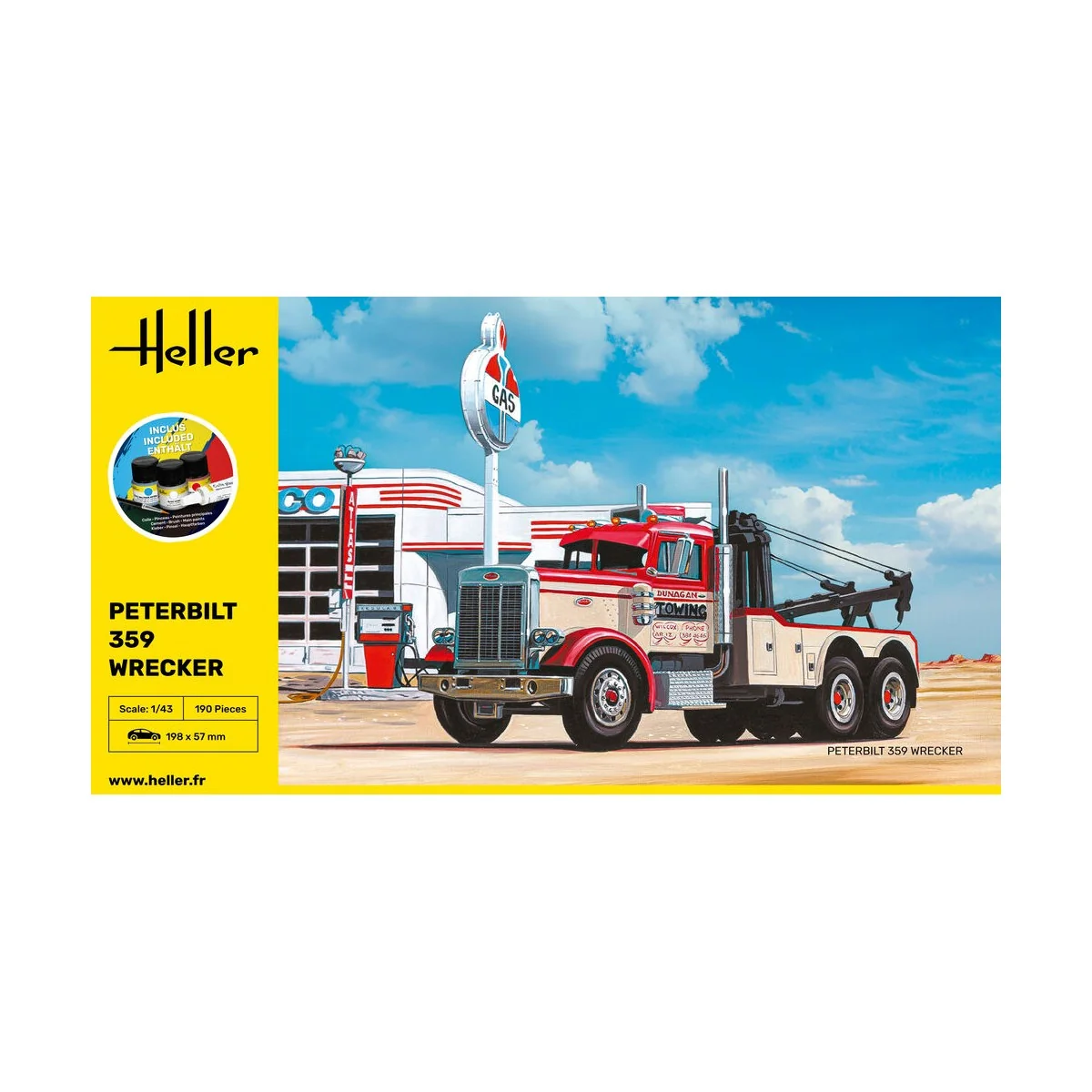 STARTER KIT Peterbilt 359 Wrecker, 1/43 - Heller 56794