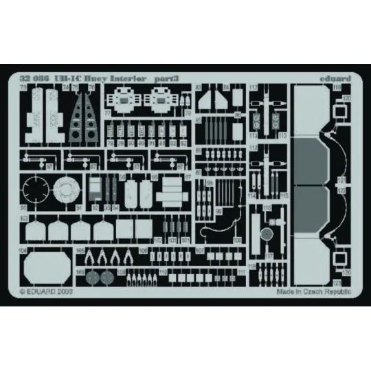 UH-1C Huey interior, 1/35 - Eduard Accessories 32086