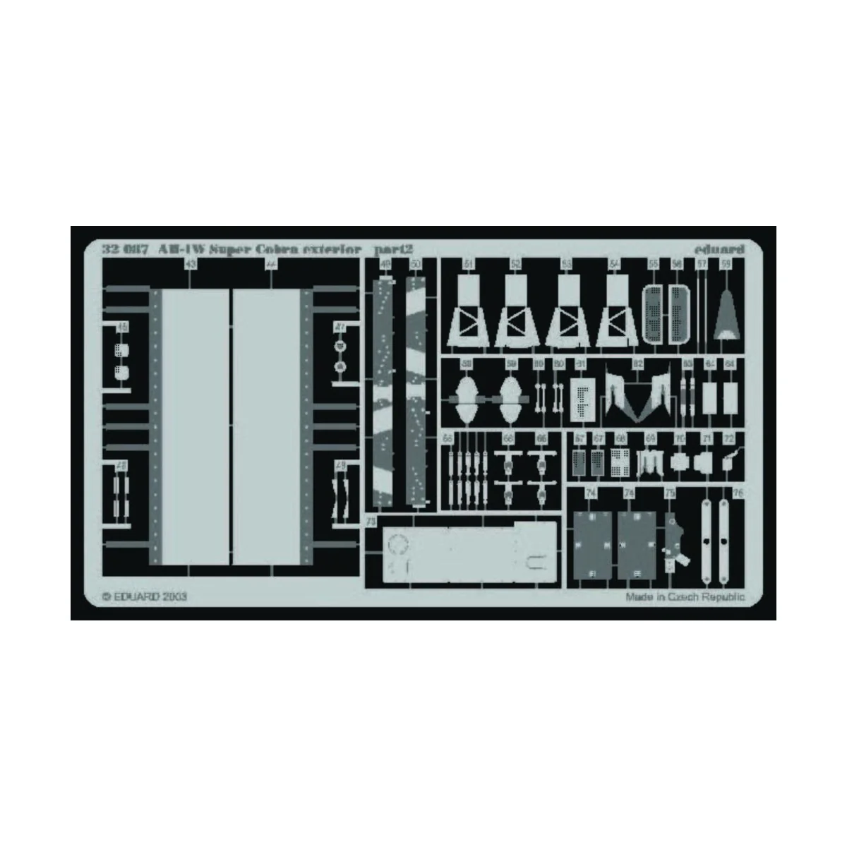 AH-1W Super Cobra Exterior für Academy Bausatz - Eduard Accessories...