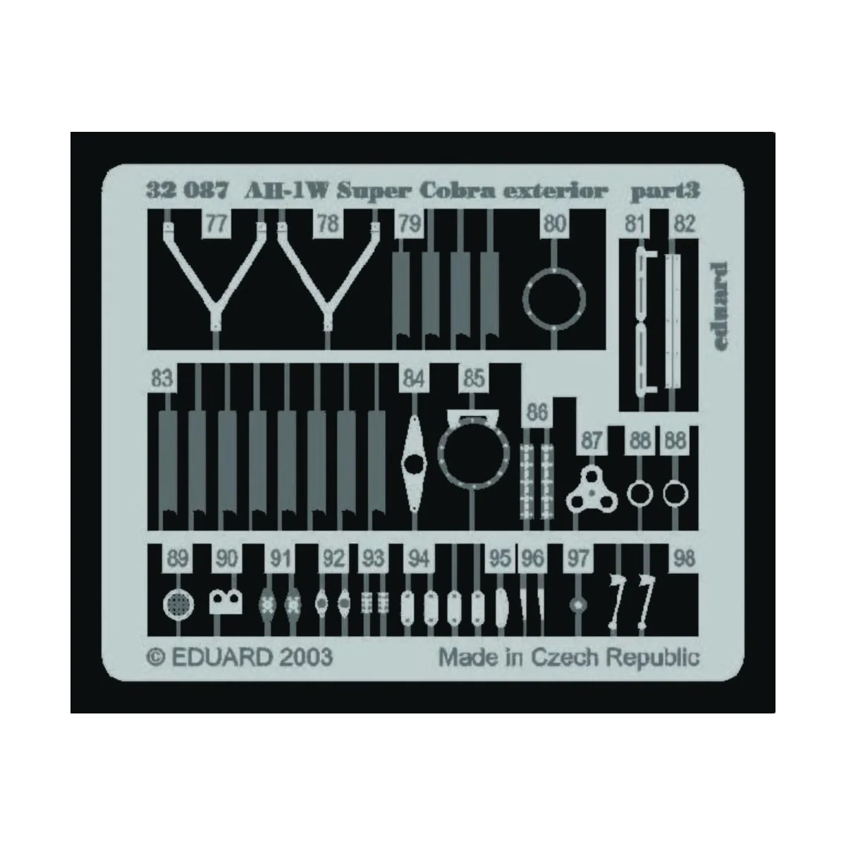 AH-1W Super Cobra Exterior für Academy Bausatz, 1/35 - Eduard Acces...