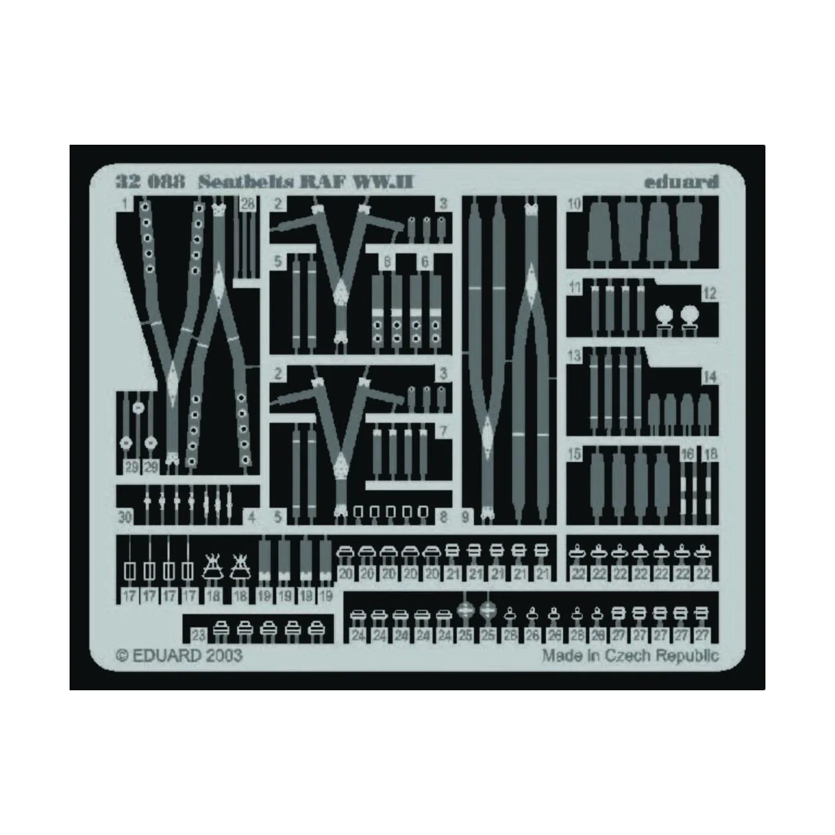 Seatbelts RAF WW.II - Eduard Accessories 32088