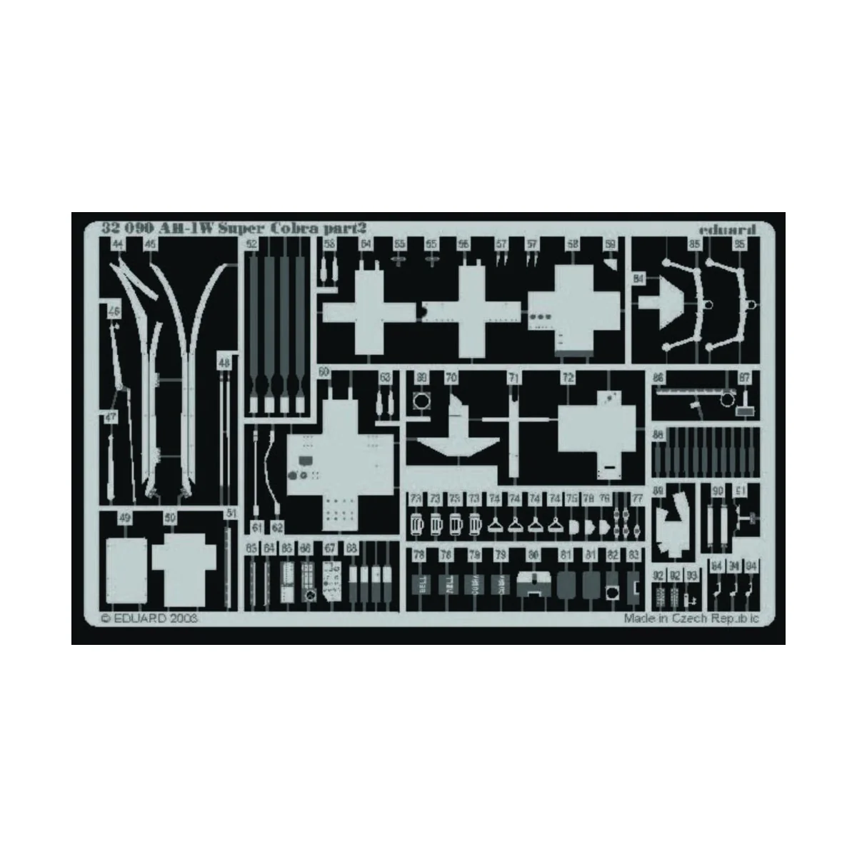 AH-1W Super Cobra interior für Academy Bausatz - Eduard Accessories...