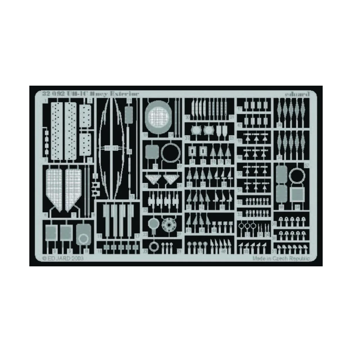 UH-1C Huey Exterior für Academy Bausatz, 1/35 - Eduard Accessories ...