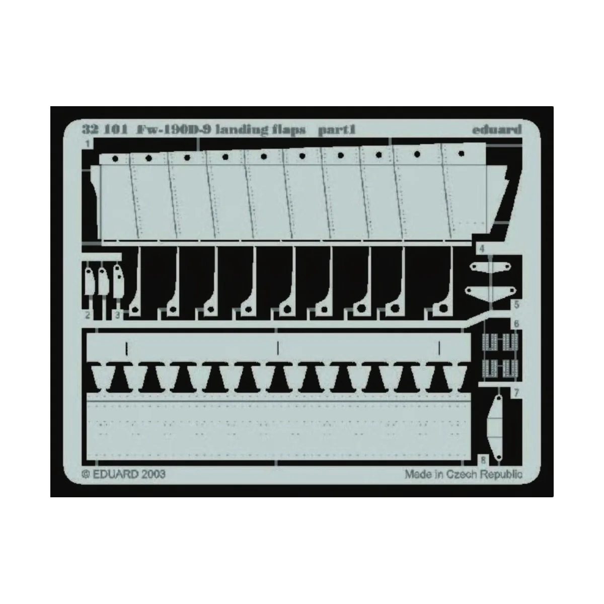 Fw-190D-9 Landing Flaps für Hasegawa Bausatz - Eduard Accessories 3...