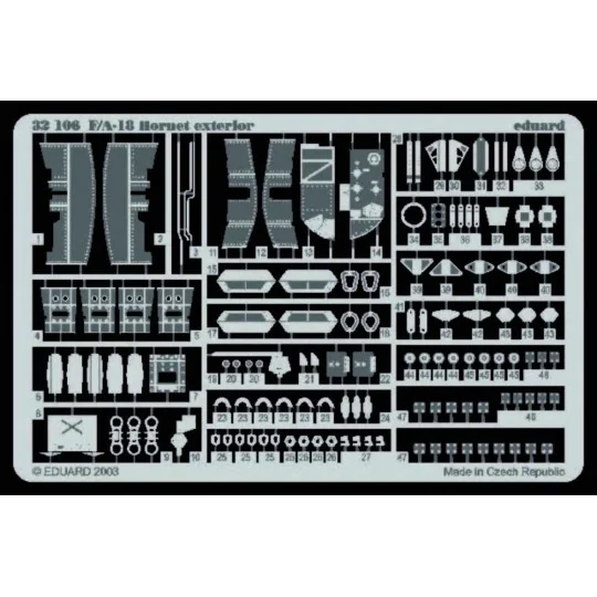 F/A-18 Hornet Exterior für Academy Bausätze - Eduard Accessories 32106