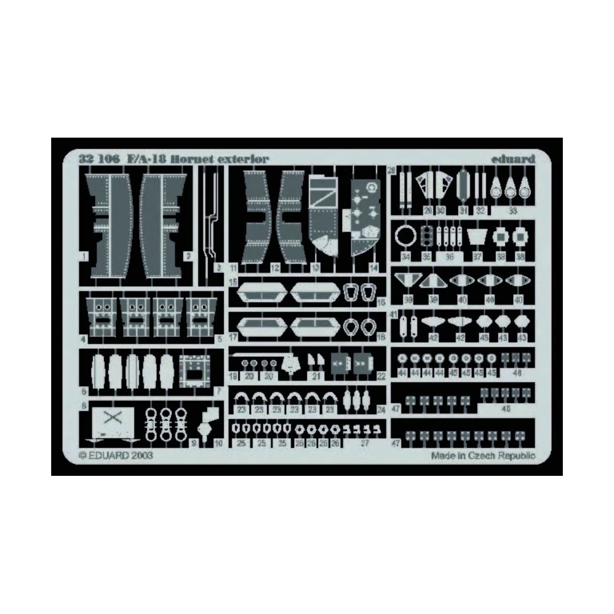 F/A-18 Hornet Exterior für Academy Bausätze - Eduard Accessories 32106
