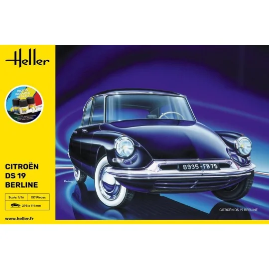 STARTER KIT Citroen DS 19, 1/16 - Heller 56795