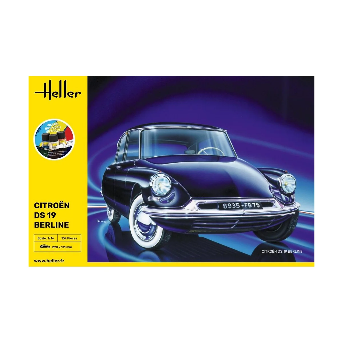 STARTER KIT Citroen DS 19, 1/16 - Heller 56795