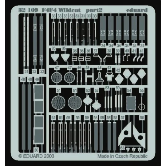 F4F-4 Wildcat für Trumpeter Bausatz - Eduard Accessories 32109