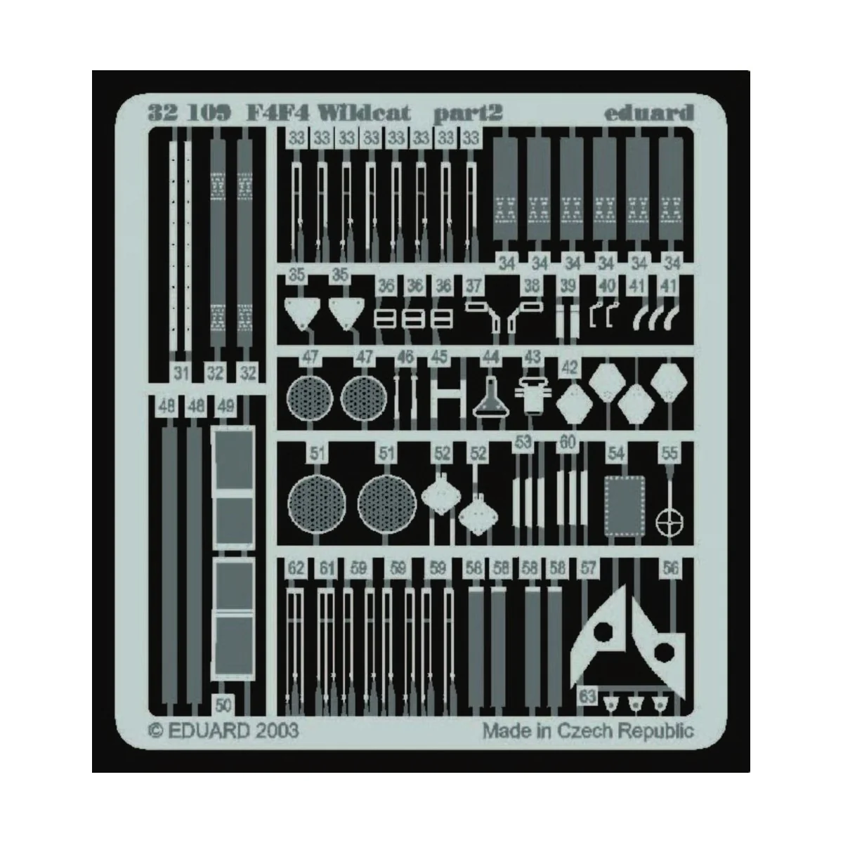 F4F-4 Wildcat für Trumpeter Bausatz - Eduard Accessories 32109