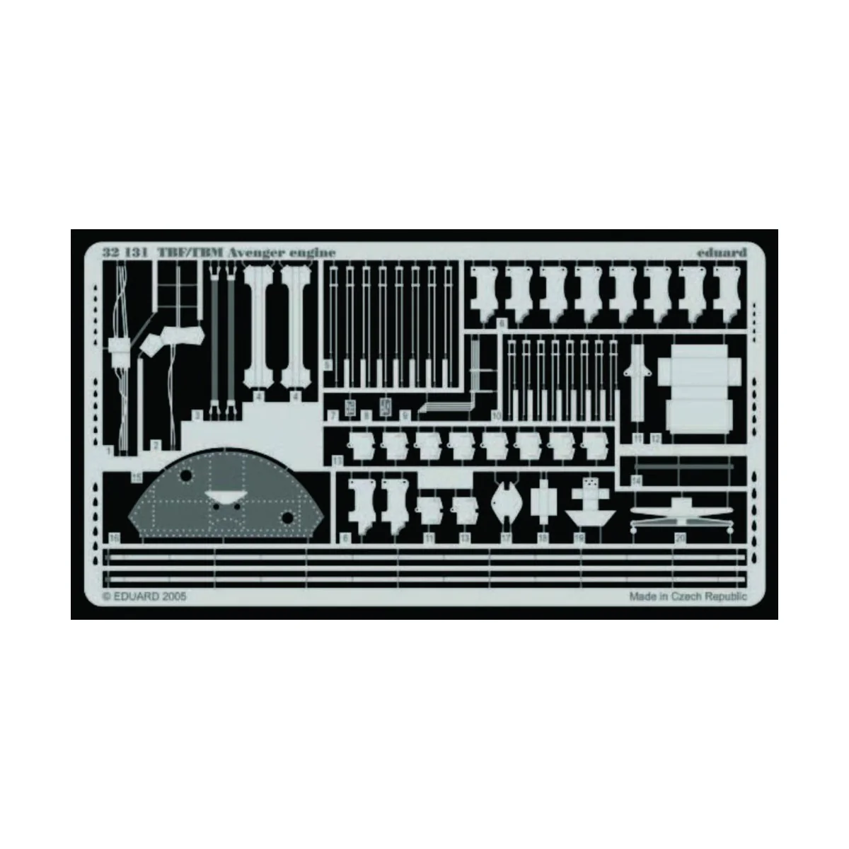 TBF/TBM Avenger Motor, 1/32 - Eduard Accessories 32131