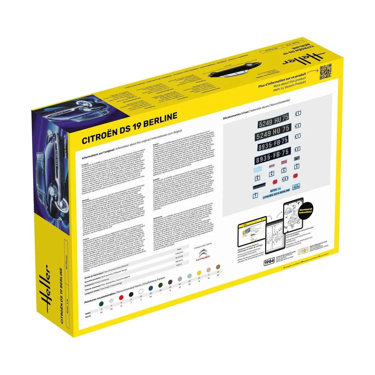 STARTER KIT Citroen DS 19 - Heller 56795