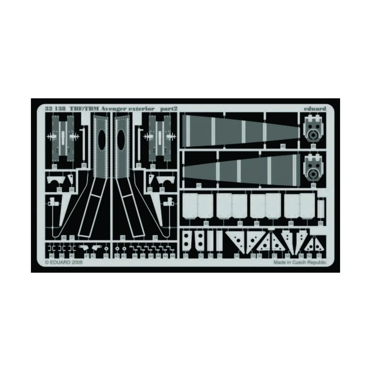 TBF/TBM Avenger exterior für Trumpeter Bausatz - Eduard Accessories...