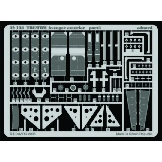 TBF/TBM Avenger exterior für Trumpeter Bausatz, 1/32 - Eduard Acces...