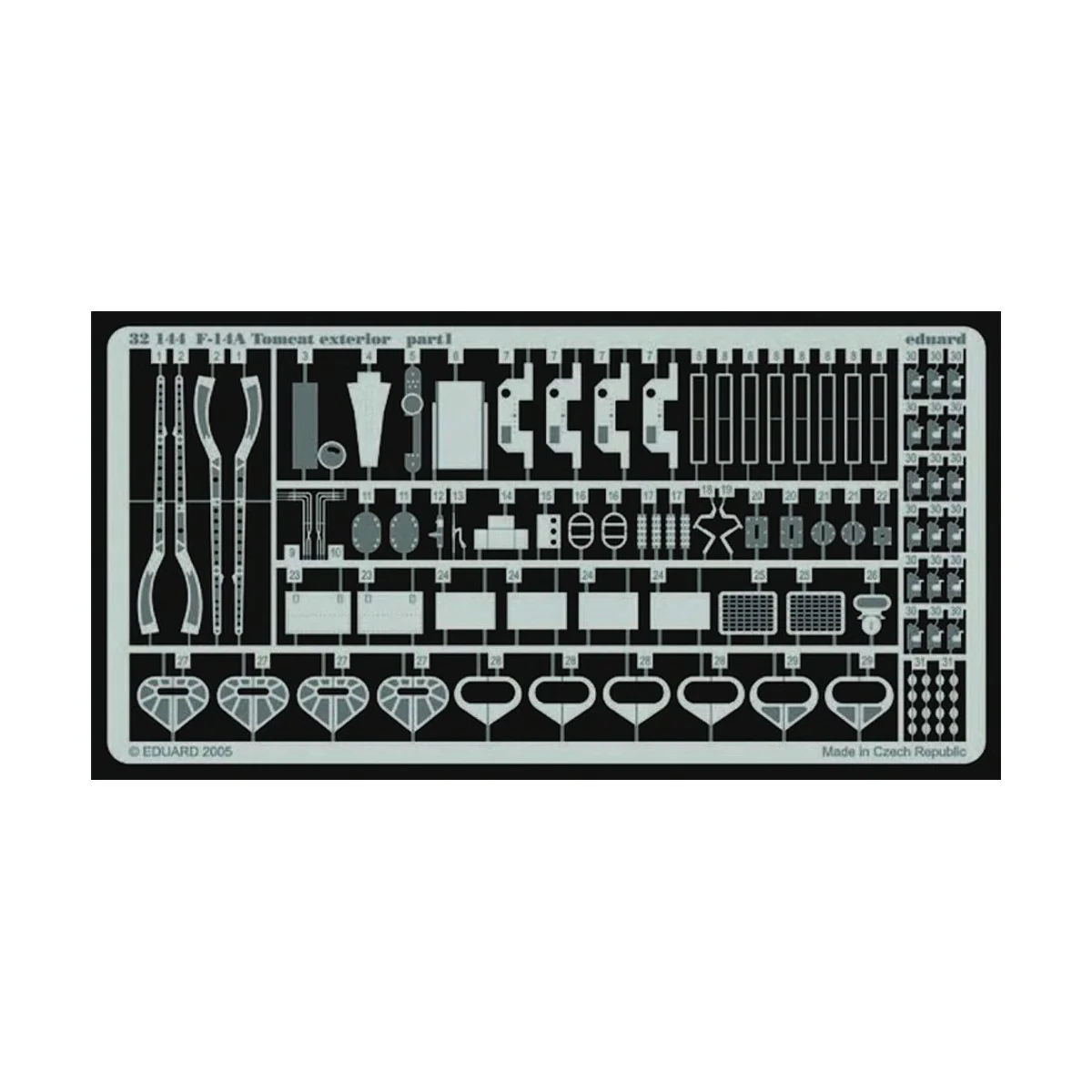 F-14A Tomcat exterior für Tamiya-Bausatz, 1/32 - Eduard Accessories... F-14A Tomcat exterior für Tamiya-Bausatz, 1/32 - Eduard Accessories...